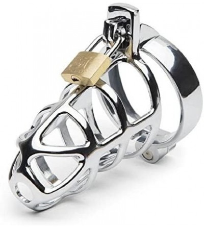 Chastity Devices 3.8 Inch Metal Stainless Steel Toy for Male Man Control at Any Time - CI19C6RW2IC $66.17