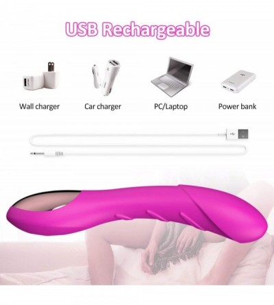 Vibrators G Spot Dildo Vibrator for Female Vagina Clitoris Stimulator- Waterproof Rechargeable Quiet Vibrating Powerful Vibra...