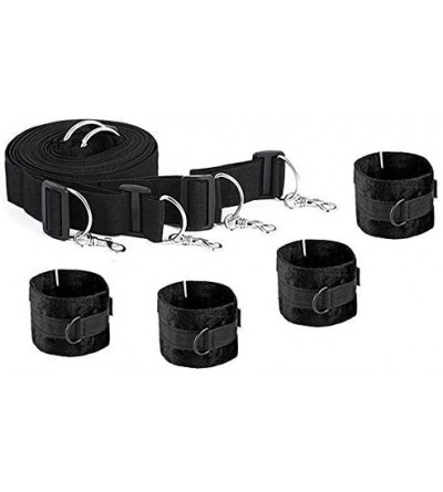 Restraints Adjustable Couple Strap Set Kit for Bed-Use - Fit Almost Any Size Mattress (Black) - CZ18WXQQ2SD $26.89