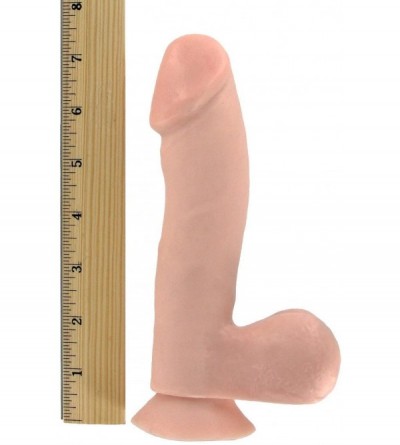 Vibrators Morning Wood- 6.5 Inch Dildo With Suction Cup - Flesh - CE115WC93LZ $11.84