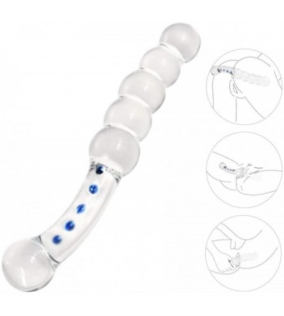 Anal Sex Toys Glass Dildo Crystal Anal Plug Personal Massager for G-Spot Stimulation- 9.6 Ounce - CD17YQANZ07 $7.43