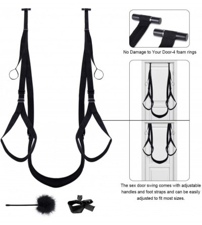 Sex Furniture Sex Swing with Blindfold and Plumage Bondage Restraint BDSM Sex Toy for Couples with Adjustable Straps - swing ...