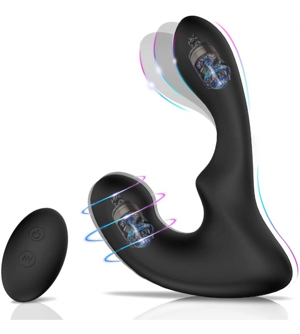 Vibrators Wave-Motion Vibrating Prostate Massager Remote Controlled 9 Speeds G-Spot Vibrator Anal Sex Toy for Men- Women and ...
