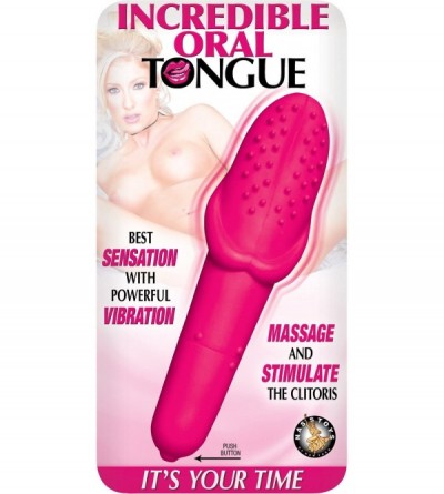 Vibrators Incredible Oral Tongue- Pink- 4.3 Ounce - C912N2L9PQQ $17.10
