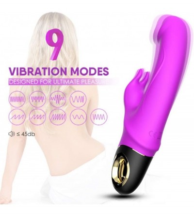 Vibrators G-spot Rabbit Vibrator with Bunny Ears for Clitoris Vagina Stimulation- Realistic Dildo Vibrator with Dual Powerful...