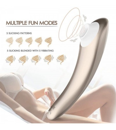 Nipple Toys Clitoral Sucking Vibrator - Nipple & Clitoris Stimulator with 10 Suction Modes- Air Pulse- Pressure Wave Technolo...