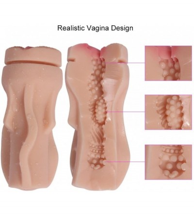 Male Masturbators Male Masturbator Cup 3D Texture Convex Realistic Masturbation Toys Vaginal Pocket Pussy Design with Powerfu...