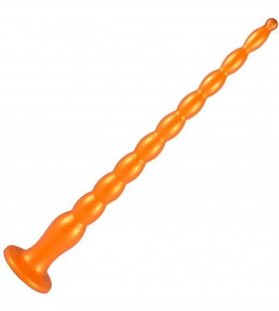 Anal Sex Toys Long Anal Beads Dildo【2020New Style】Flexible Liquid Silicone Anal Butt Plug with Strong Suction Cup- Extra Soft...