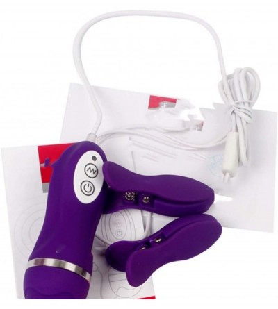 Vibrators Waterproof Vibrators Sex-Toys for Women Vibrating Nipple Clamps 10 Frequency Women Nipple Vibrator Breast Massage-U...
