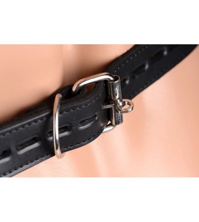 Chastity Devices Spiked Leather Confinement Jockstrap - CE17YI87KS7 $42.65