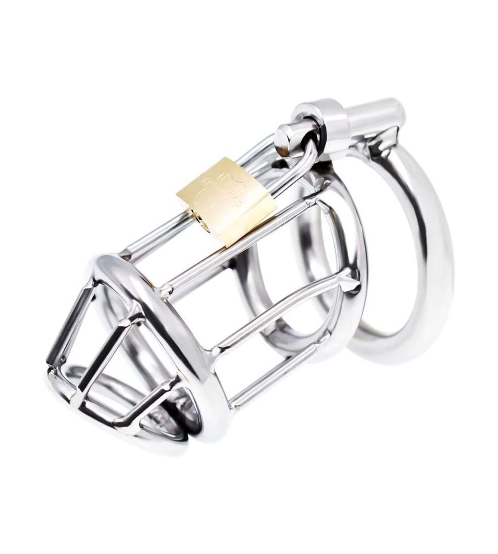 Chastity Devices Chastity Cage Device for Male Penis Exercise Stainless Steel 54 (40mm Ring) - CQ12ICVYBPZ $14.76