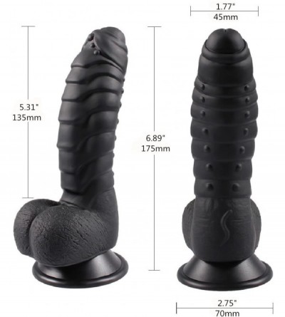 Dildos 6.89" Inch Realistic Dildo- Lifelike Silicone Dildo with Suction Cup Ultra-Soft Flexible Adult Sex Toy for Vaginal G-s...