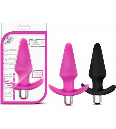 Vibrators 10 Vibrating Functions Anal Butt Plug - Platinum Silicone Buttplug - 2 in 1 Toy -Sex Toy for Women and Men (Pink) -...