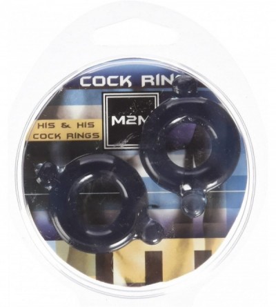 Penis Rings Cock Ring- Elastomer- Small- 2 Piece Set- Black - C4113N7PCVV $14.23
