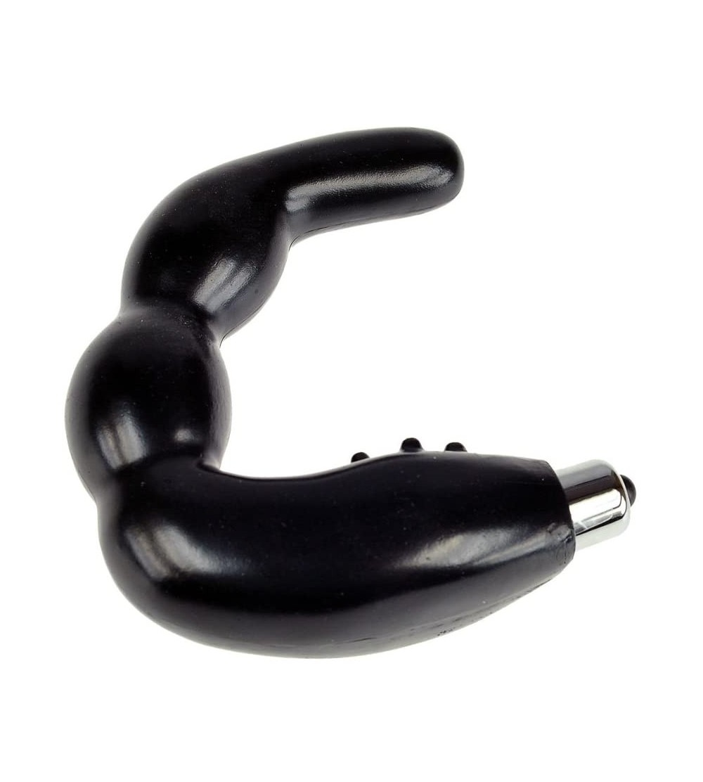 Anal Sex Toys LeLuv Black Silicone Vibrating Prostate Massager with Bag Men G Spot Anal - CY11EXGSVS7 $11.93
