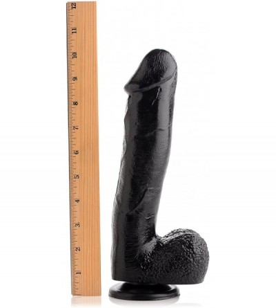 Vibrators Mighty Midnight 10 Inch Dildo with Suction Cup - C0119XFRKA7 $18.95
