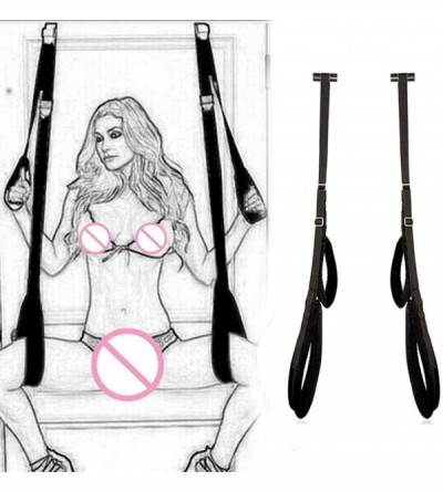 Sex Furniture Swings Hangng Over The Door with Wrists and Thigh Cuffs- Door Swing Slings Toys for Women - CV19G7X4IU3 $19.31