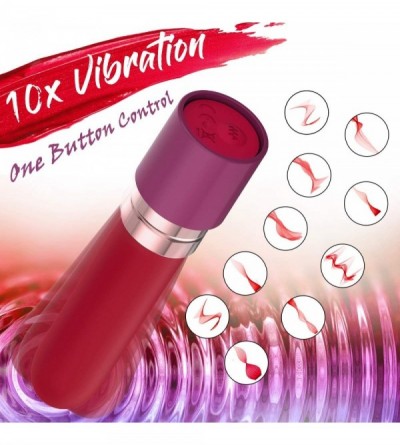 Vibrators Bullet Vibrator for Clit Stimulation- Discreet Mini Lipstick Vibe with 10 Vibration Modes Rechargeable Waterproof G...