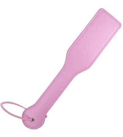 Paddles, Whips & Ticklers Bitch Spanking Paddle for Adults- 12.8inch Faux Leather BDSM Paddle for Sex Play- Pink - Bitch-pink...