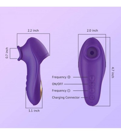 Vibrators Clitoral Sucking Vibrator with 7 Suction Levels for Clit Nipple Stimulation- Quiet Rechargeable Waterproof Clit Suc...