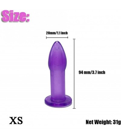 Anal Sex Toys 5 Piece Anal Trainer Set Butt Plug Hollow Prostate Massager (Purple) - Purple - C4197037289 $17.99