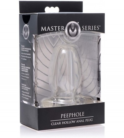 Anal Sex Toys Series Peephole Clear Hollow Anal Plug- Small (AF816-Small) - CZ18LGQ8IZK $14.23