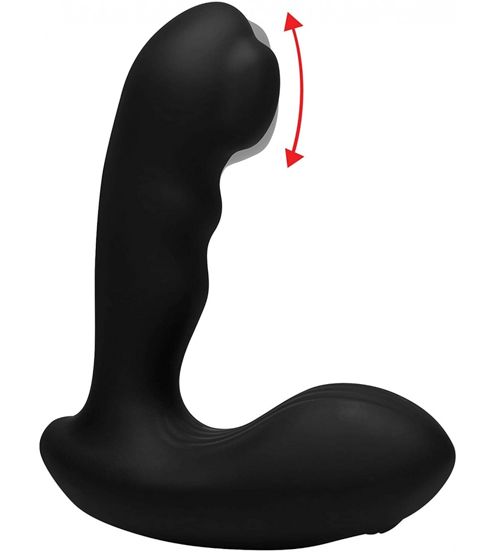 Anal Sex Toys 7X P-Milker Silicone Prostate Stimulator with Milking Bead- Black - Milking Bead - CM18XI4CRYT $25.87