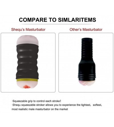 Male Masturbators Realistic Vagina Male Masturbation Cup Sex Toy for Man Couples Pocket 3D Realistic Vagina and Mouth Masturb...