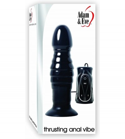 Anal Sex Toys Thrusting Anal Probe - Black - CB11NR06L5F $103.65