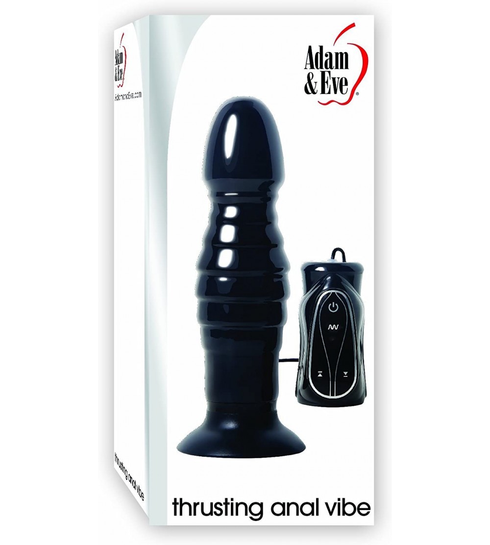 Anal Sex Toys Thrusting Anal Probe - Black - CB11NR06L5F $40.38