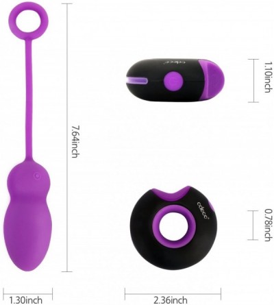 Vibrators USB Rechargeable Wireless Remote Control Vibrating Silicone Bullet Egg LED Light 7-Frequency Pleasure Adult Sex Toy...