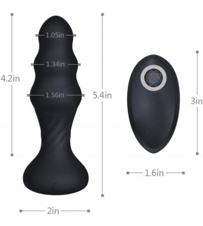 Vibrators Thrusting Anal Vibrator- Vibrating Anal Sex Toy with 7 Powerful Back Forth Thrusting Patterns Thruster for Anal Sex...