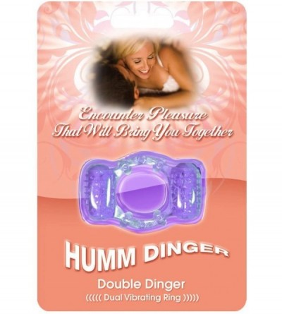 Penis Rings Humm Dinger Double Dinger- Purple - Purple - CP113KWXAJJ $21.39