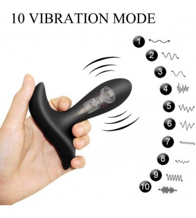 Vibrators Vibrating Anal Butt Plug with Remote Control-10 Vibration Prostate Massager Waterproof Anal Vibrator Rechargeable A...