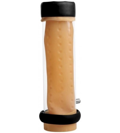 Male Masturbators Milker Cylinder with Textured Sleeve - CV189KHEUIC $27.22