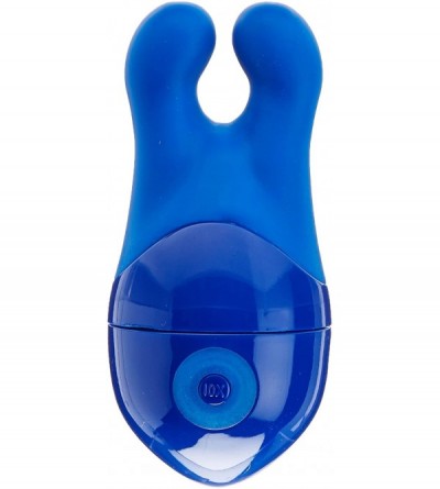 Vibrators Body & Soul Connection Silicone Body Massager- Waterproof- Blue - Blue - C3119R3L665 $59.22