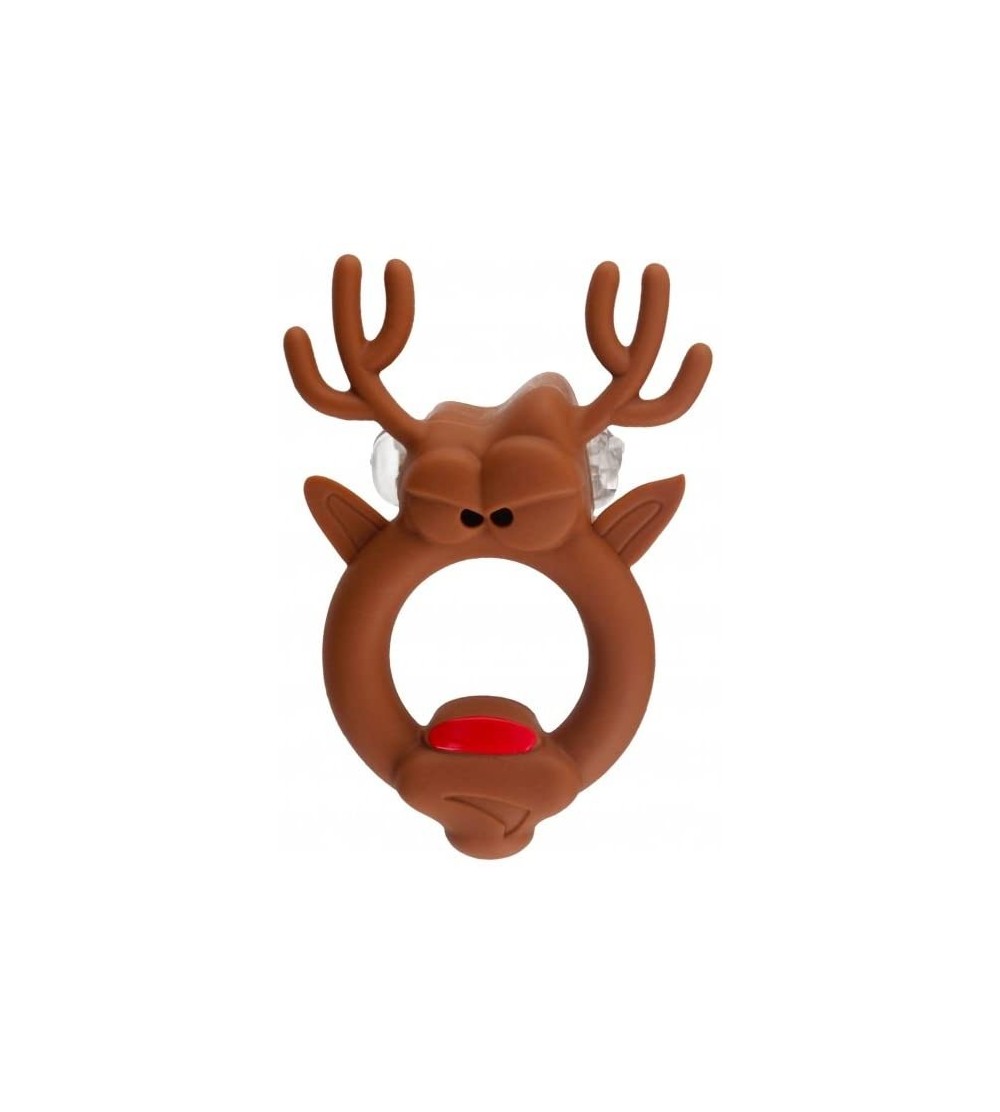 Penis Rings Toys - The Red Nosed Reindeer Flexible Cock Ring - CG187WTMTZE $23.22