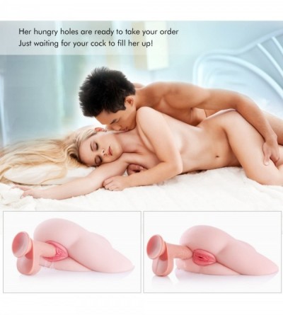 Male Masturbators Male Masturbator Life Size Sex Toy-3D Realistic Spoons Sex Position Pussy Anal Ass Doll for Male Masturbati...