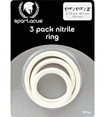 Penis Rings Nitrile Cock Ring Set - White - White - CO117X110Q9 $7.81