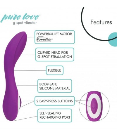 Anal Sex Toys G-Spot Silicone Vibrator Purple- Rechargeable- Water-Resistant and Multi Function- Adult Sex Toy - Purple - CS1...