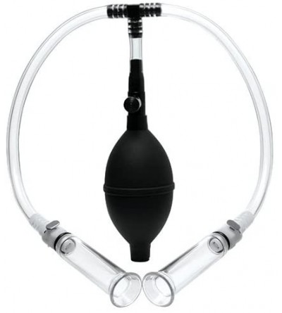 Pumps & Enlargers Nipple Pumping System with Dual Detachable Acrylic Cylinders - C812K4TL8FJ $47.43