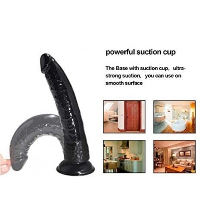 Dildos Realistic Dildo for Beginners with Suction Cup Base- 7.9inch Flexible Dildo for Vaginal G-spot and Anal Play Bendable ...