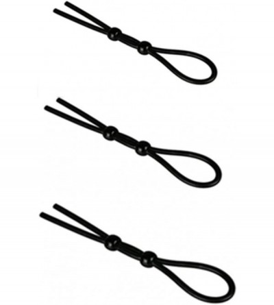 Penis Rings Adjustable Cock Ring Set- 3 Pcs Penis Ring with 2 Lock Loop Erection Enhancing Lasso Tie- Sex Toys for Men - C912...