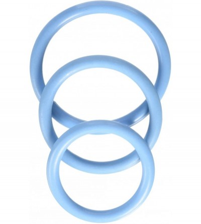 Penis Rings C- Rings Nitrile Male Enhancement Exercise Bands Set of 3 Rings Discreet Packaging Sky Blue - Sky Blue - CJ185U67...
