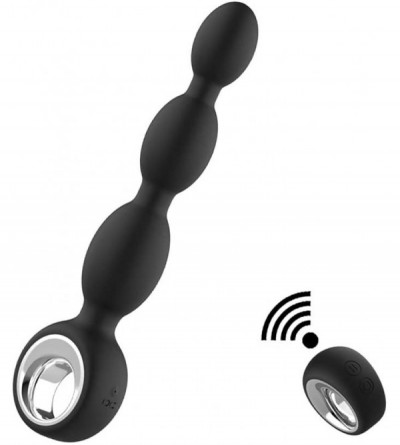 Anal Sex Toys Anal Vibrator with 12 Vibration Modes- Anal Beads with Ring Remote Control Prostate Massager- Waterproof Anal S...