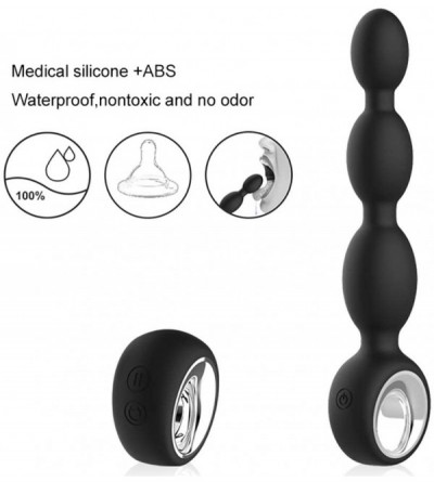 Anal Sex Toys Anal Vibrator with 12 Vibration Modes- Anal Beads with Ring Remote Control Prostate Massager- Waterproof Anal S...