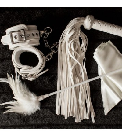 Restraints Upscale BDSM Bondage Erotica Gear for Couples - Restraint Bondageromance Kit with Real Fuzzy Handcuffs- Horse Whip...