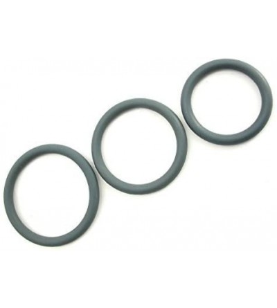 Penis Rings C- Rings Nitrile Male Enhancement Exercise Bands Set of 3 Rings Discreet Packaging Grey - Grey - CF185U64T4A $20.54