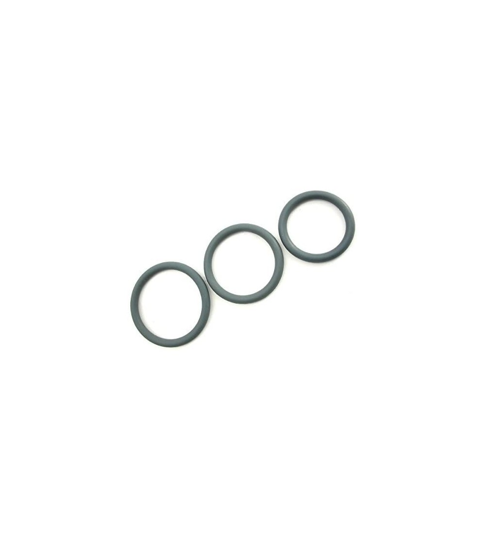 Penis Rings C- Rings Nitrile Male Enhancement Exercise Bands Set of 3 Rings Discreet Packaging Grey - Grey - CF185U64T4A $8.76