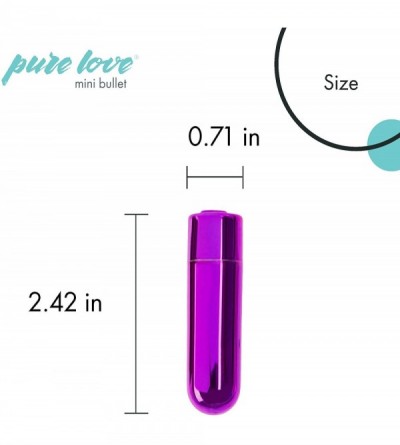 Vibrators Mini Bullet Vibrator- Rechargeable- Travel Size- Adult Sex Toy- Purple Color - Purple - C118UWNI72C $13.06
